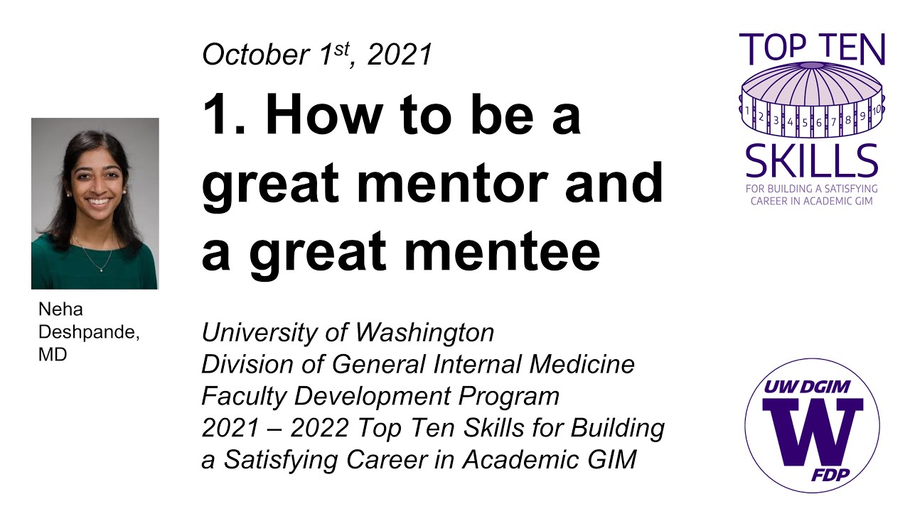 How to be a great mentor and great mentee