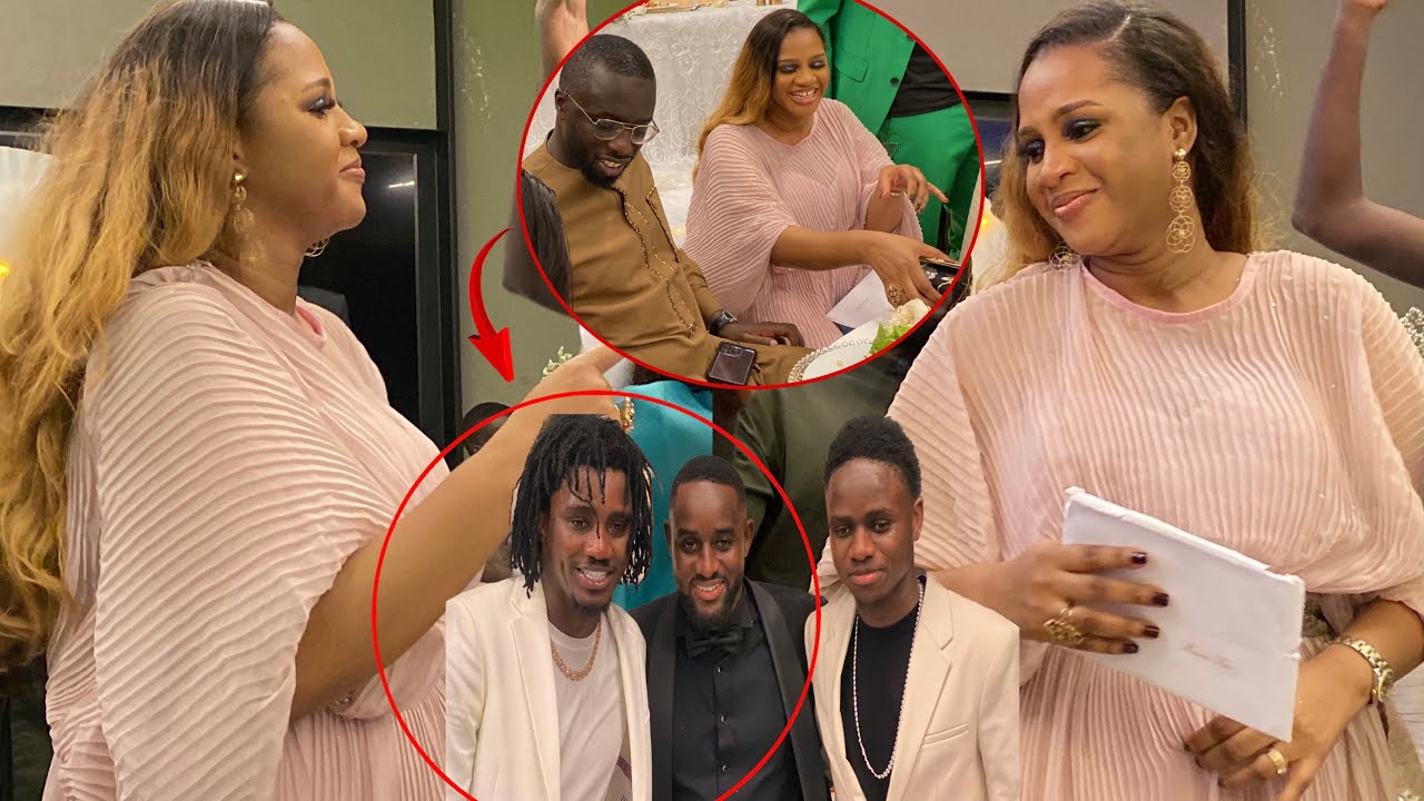 Réception de Alioune Seck, Les pas de danse de la soeur de Wally Bintou Rassul Seck avec son mari…