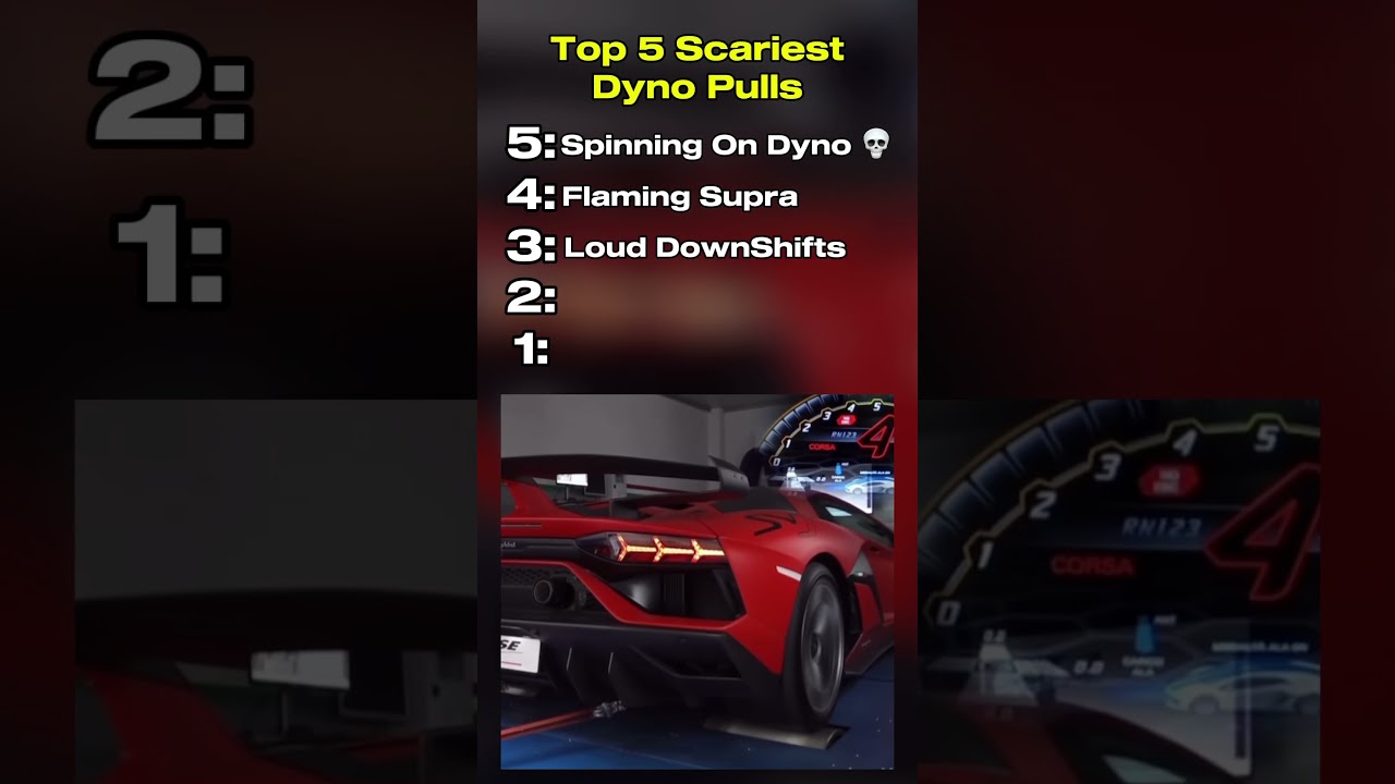 Top 5 Scariest Dyno Pulls | #shorts #top5 #cars #supra #turbo  #dynopull #dynofail #fastcars