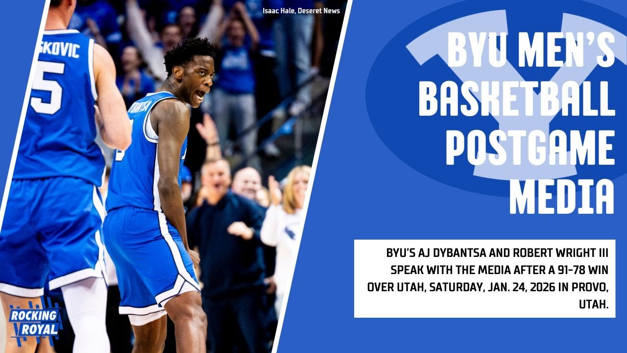 Men's Basketball | BYU vs. Utah | AJ Dybantsa & Robert Wright III