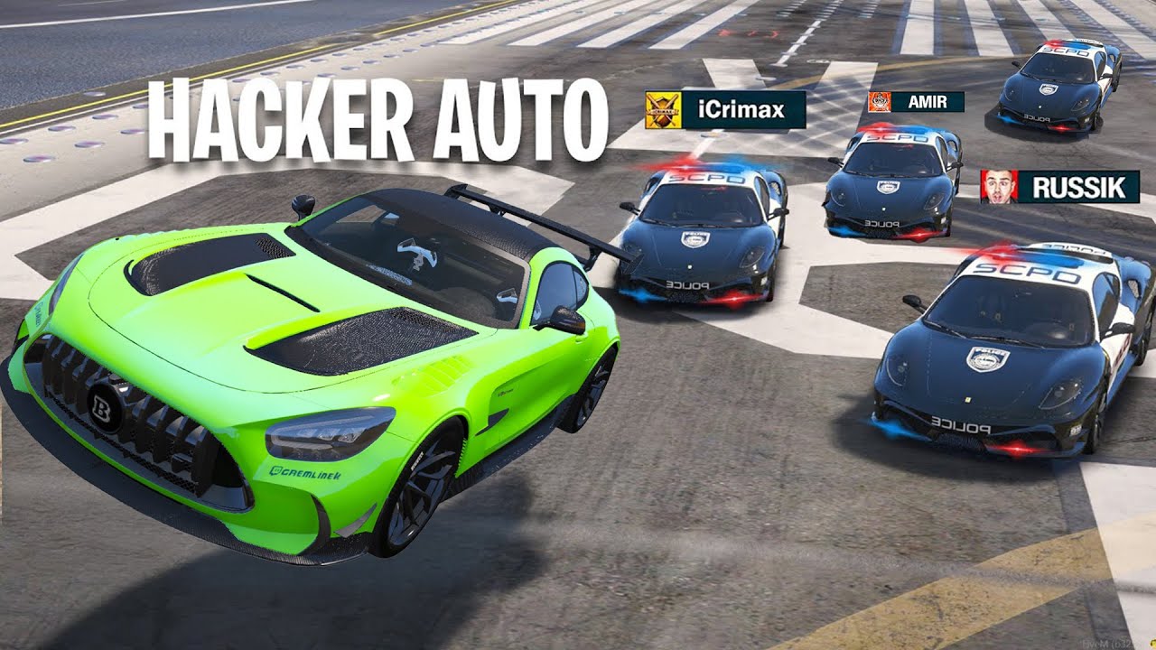 3 YOUTUBER JAGEN mich mit HACKER AUTOS in GTA 5!