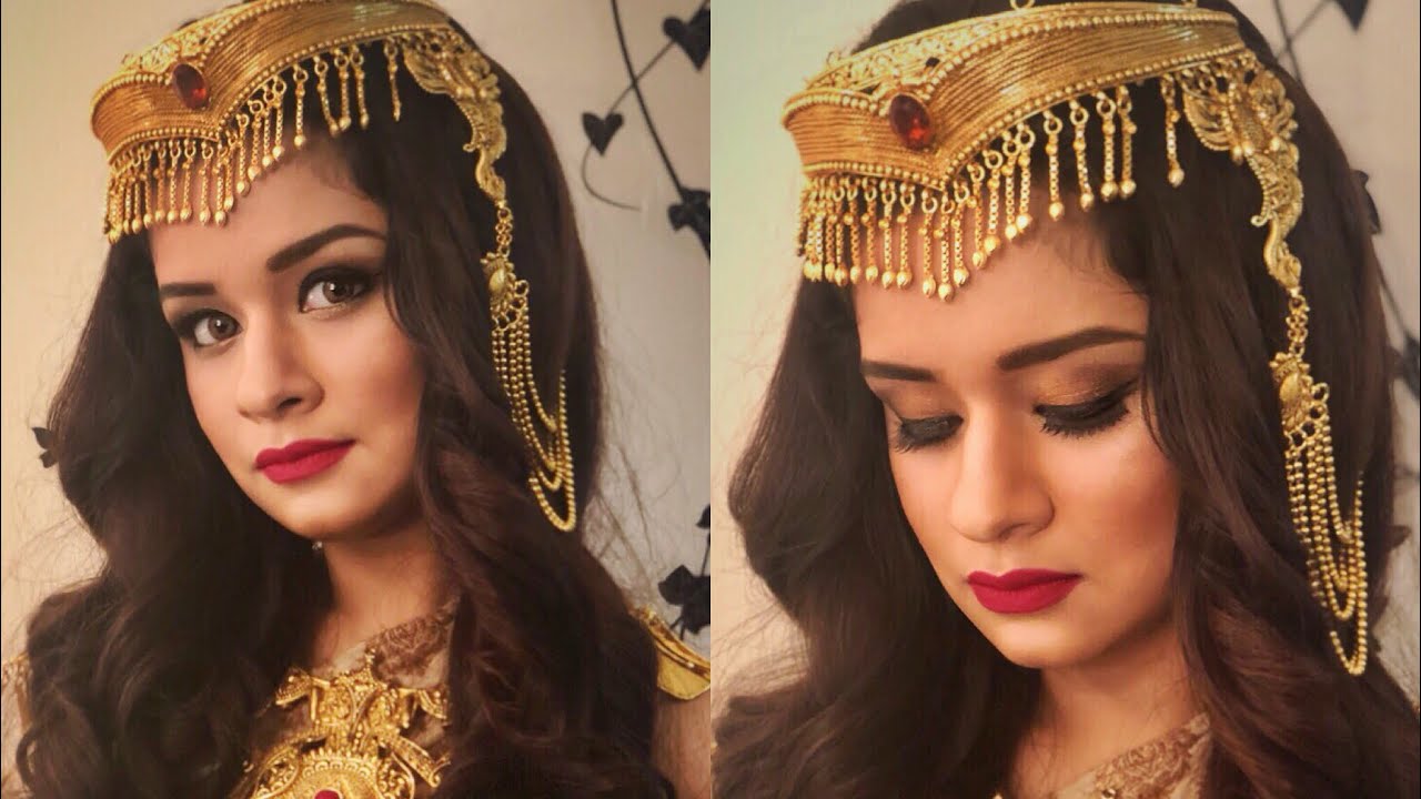 YASMINE GOLDEN PRINCESS LOOK| MAKEUP AND HAIR|