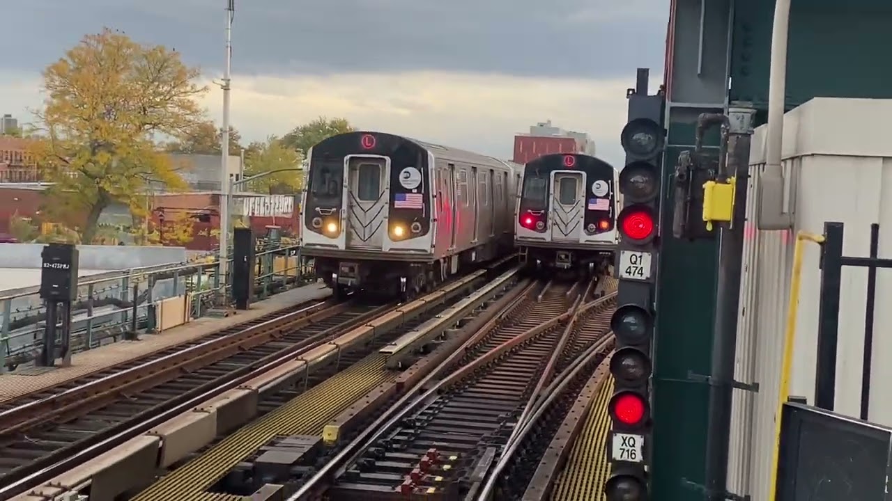 Railfaning at livonia Avenue sorry for the cut off