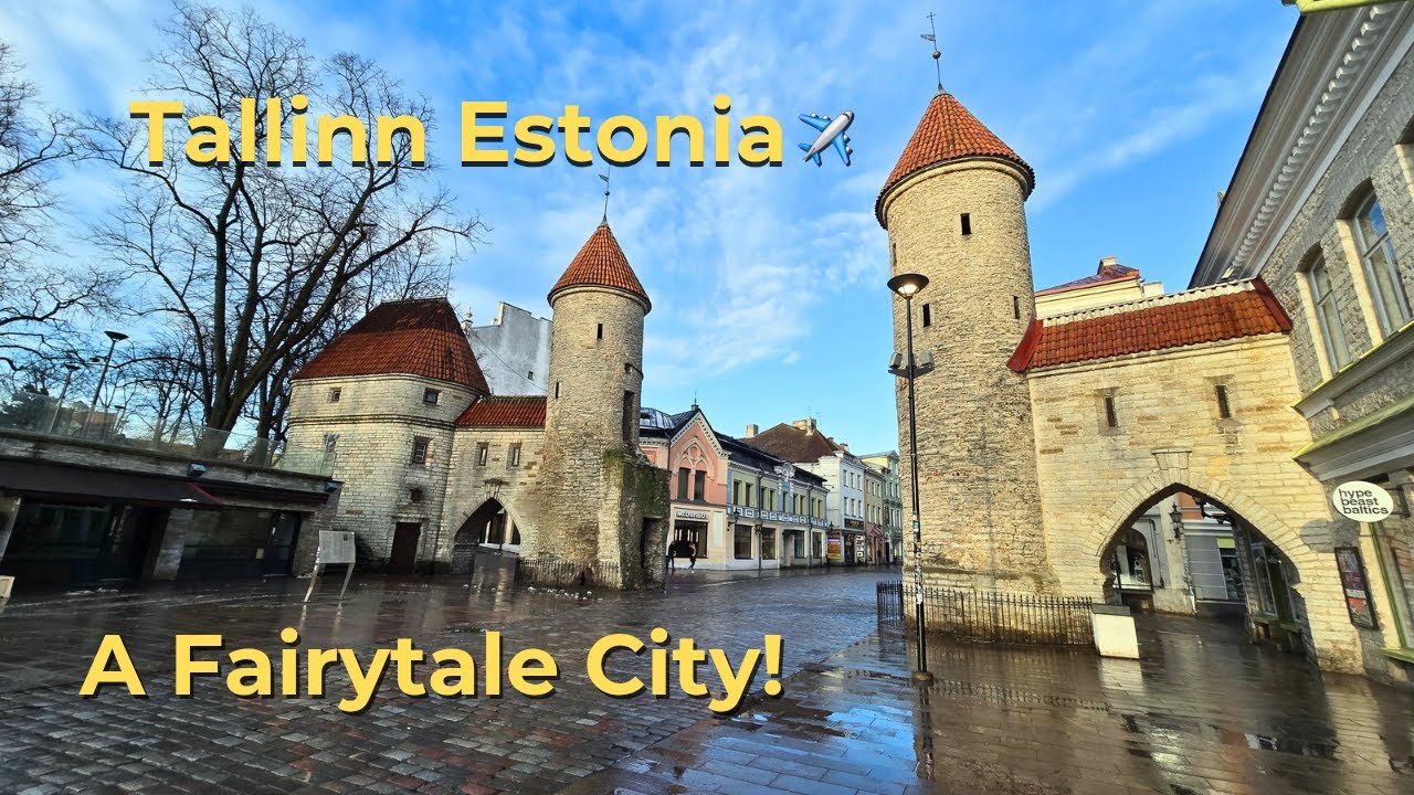 Tallinn, Estonia 🇪🇪 Fairytale Old Town Walk 🏰🚶‍♀️4K City Tour 💒 🌍