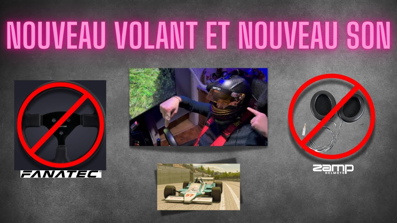 NOUVEAU VOLANT ET NOUVEAU SON POUR MON SIMU👍AU REVOIR FANATEC
