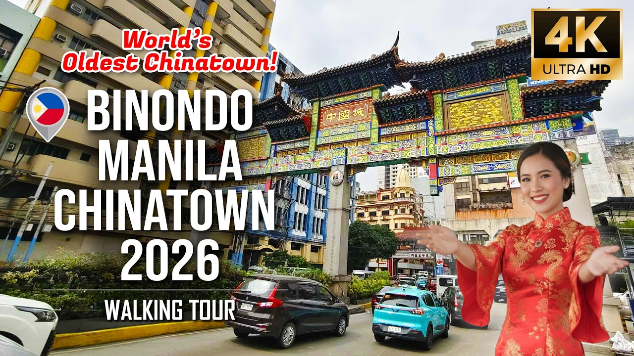 Binondo Chinatown Manila 2026 Walking Tour | Oldest Chinatown in the World [4K]