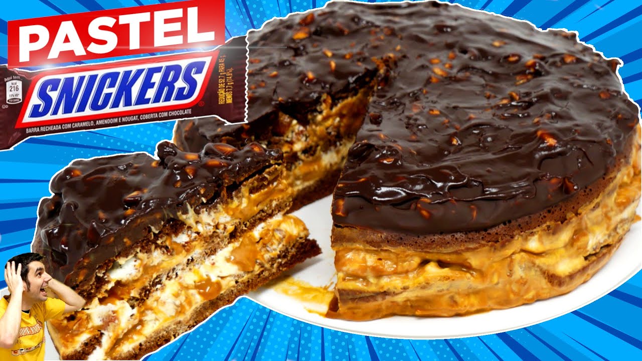 PASTEL de SNICKERS que se DESHACE EN LA BOCA! 😍🍫😱 ¡SENCILLO y DELICIOSO! Receta FÁCIL # 780