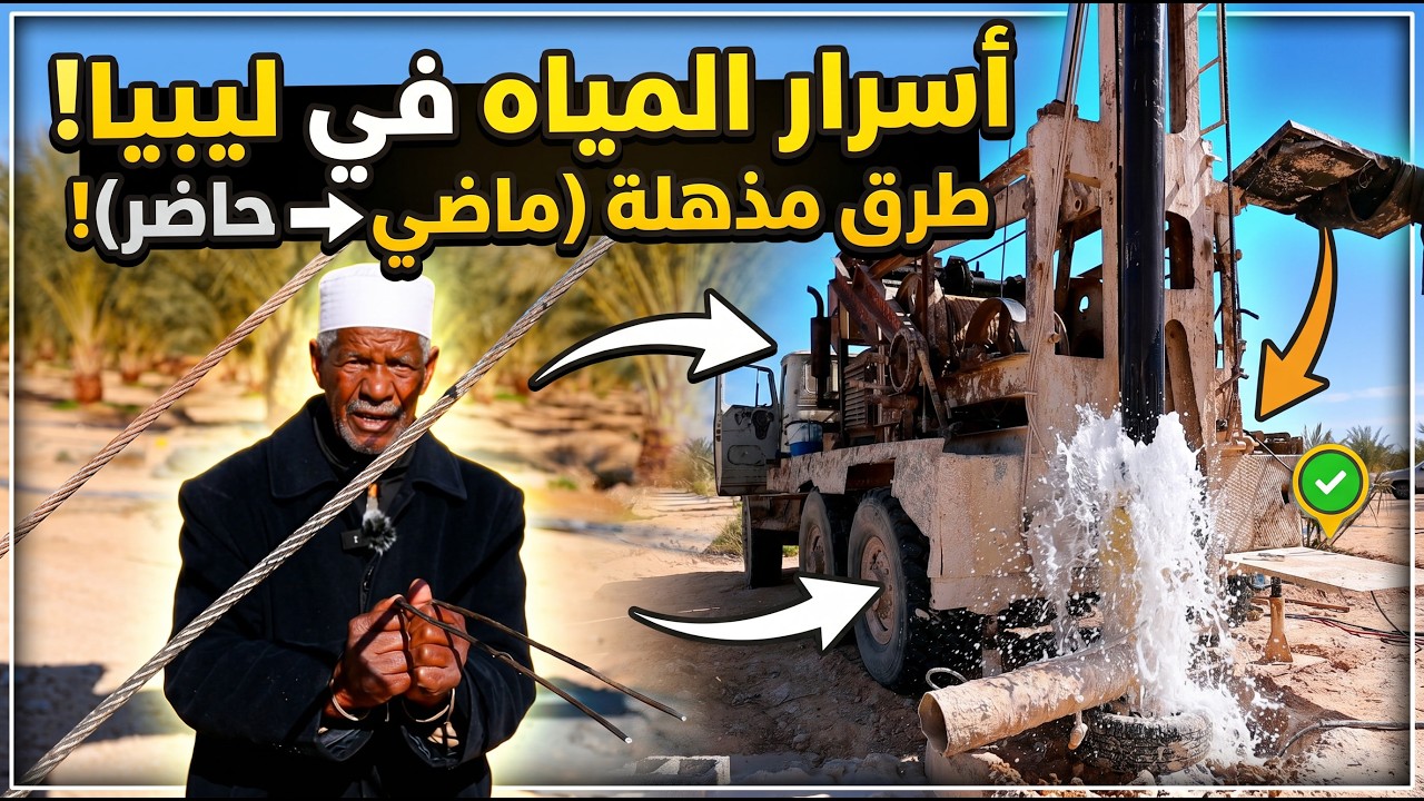 كيف يتم إكتشاف أماكن المياه في ليبيا؟