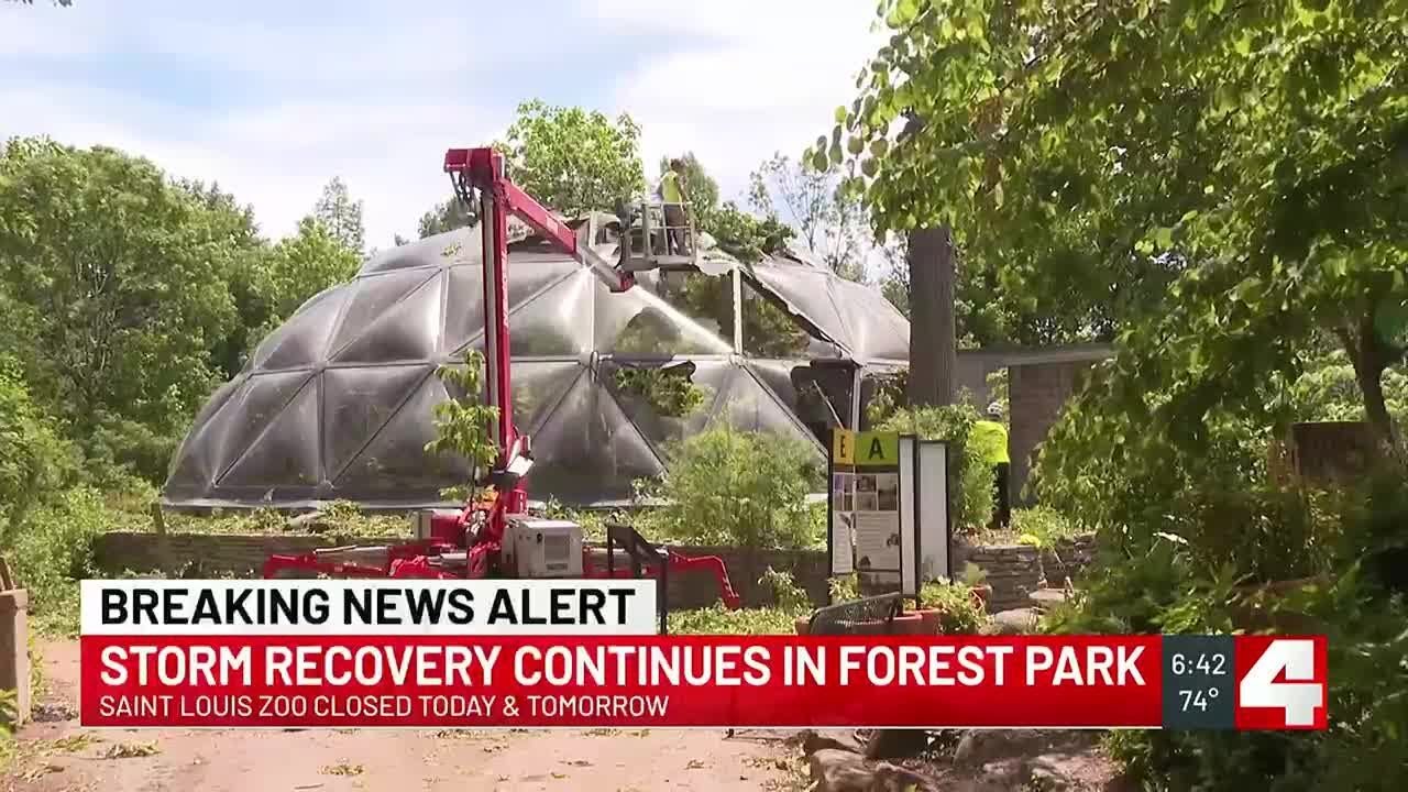 Damage comes to light on Saturday at Forest Park