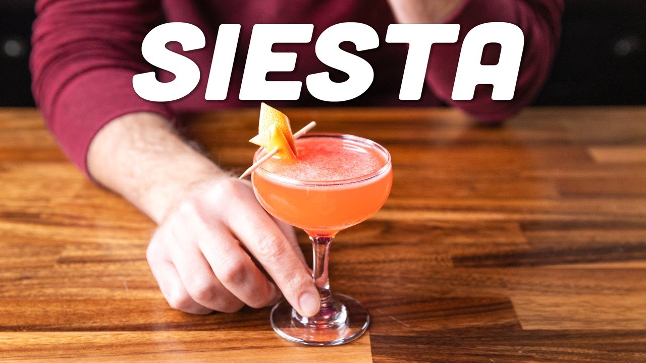 The SIESTA cocktail. It's a fiesta for your mouth