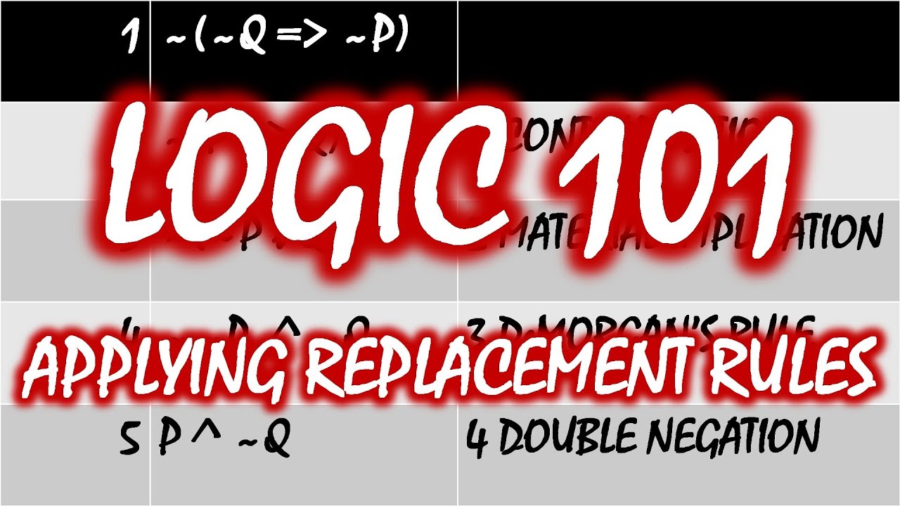 Logic 101 (#21): Applying Replacement Rules