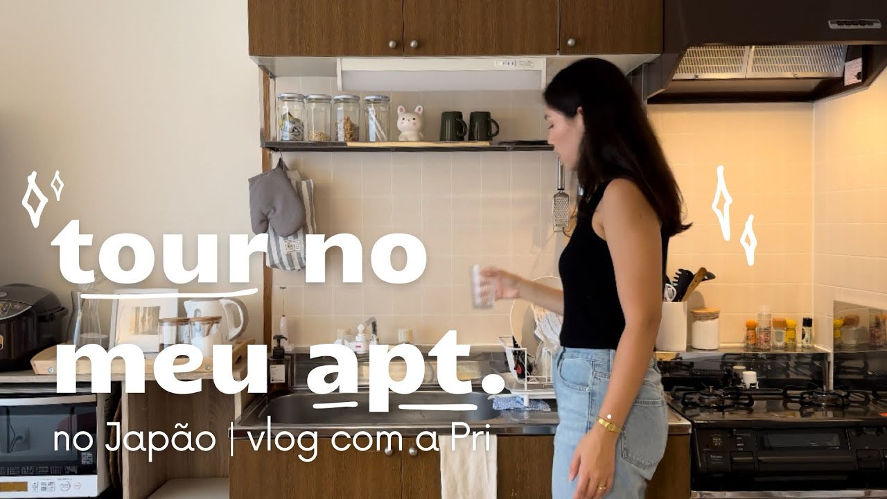 tour pelo nosso apartamento no Japão, vlog organizando a casa, alguns relatos da vida #vlog