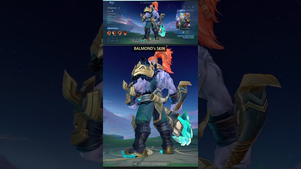 Balmond S39 skin entrance animation🪓 #mlbb