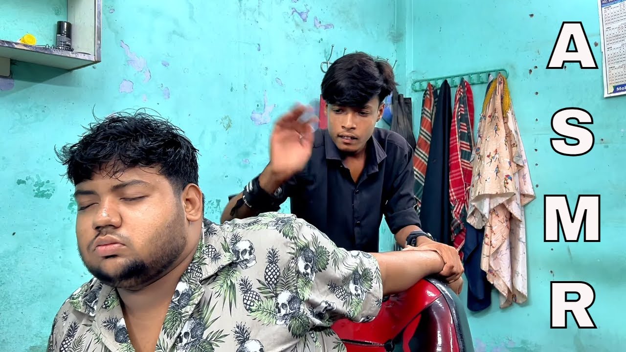 ASMR Kid Barber Maruf Magic - Most Satisfying Head Massage For Instant Sleep (NO STRESS)