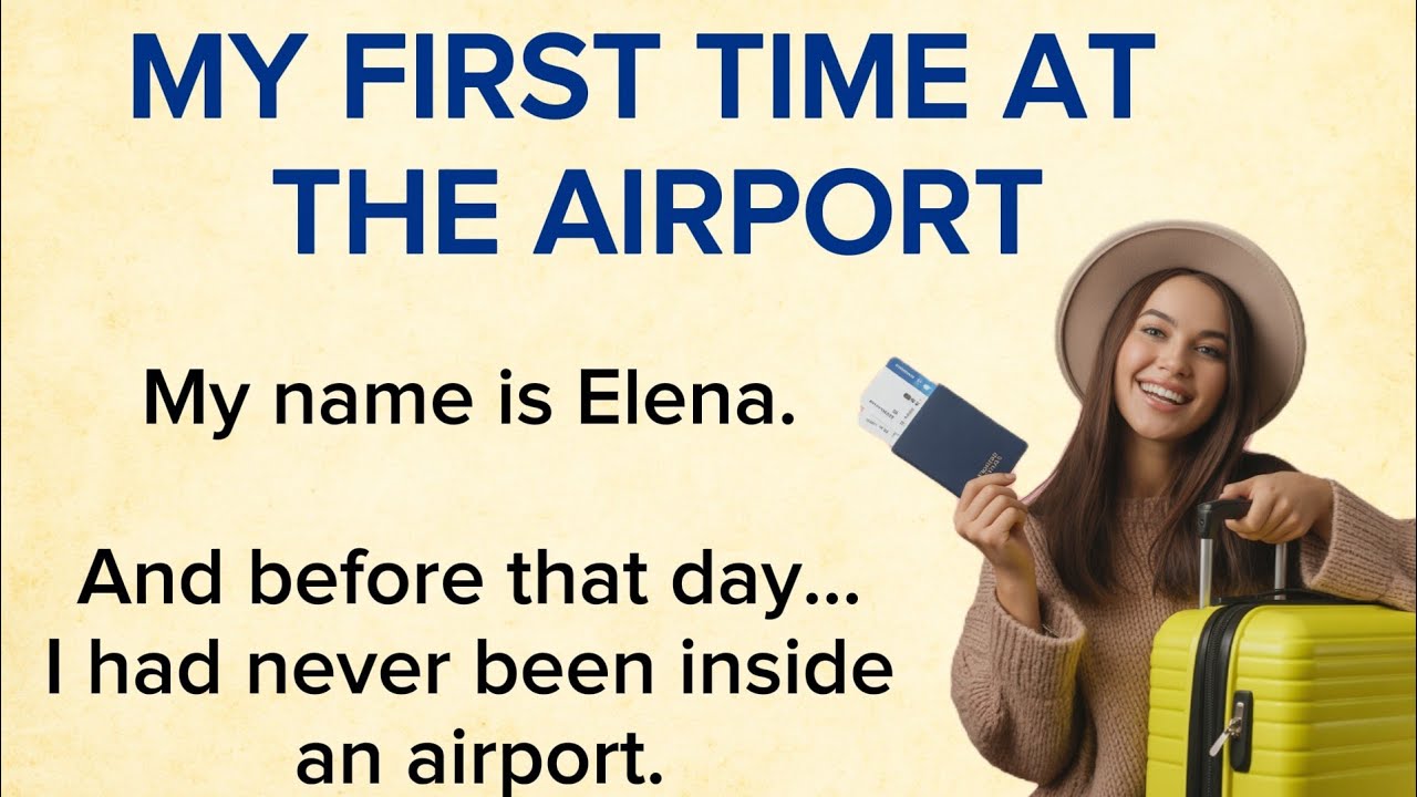 My First Time at the Airport ✅ Emotional English Story for Listening Practice