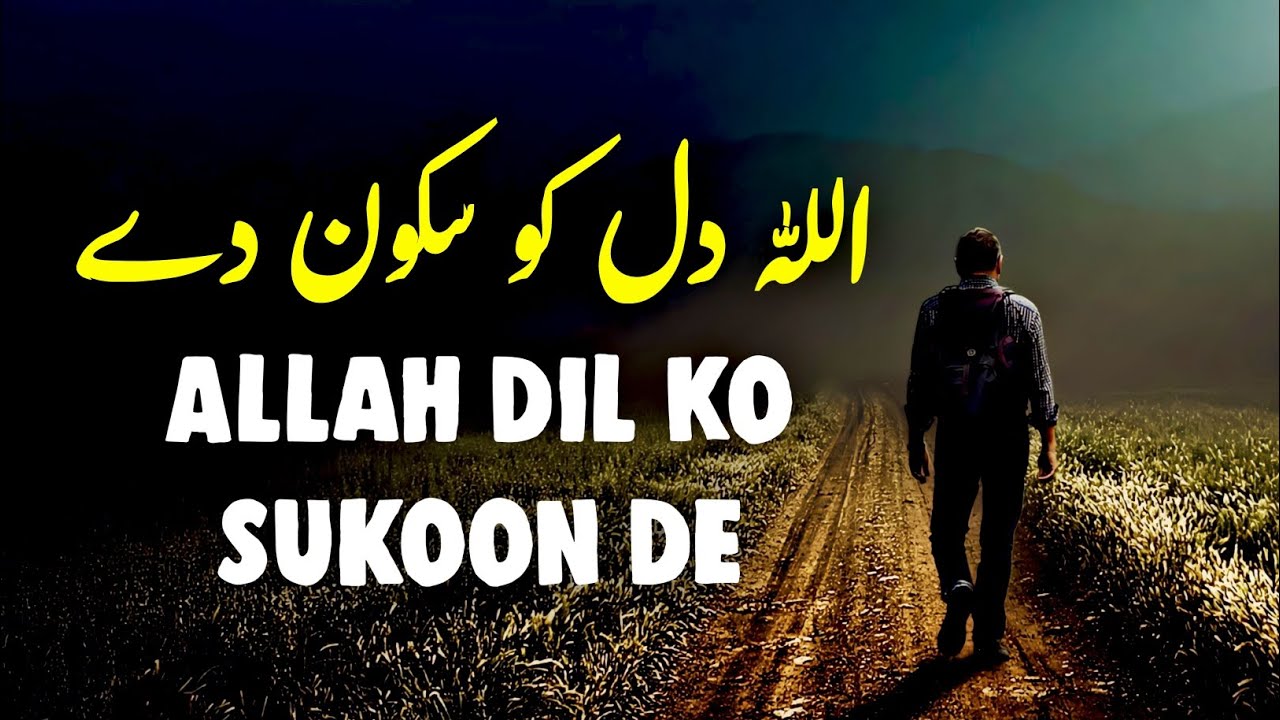 ALLAH Dil Ko Sukoon De | Beautiful Spiritual Quotes | Listen the Islam Q.K