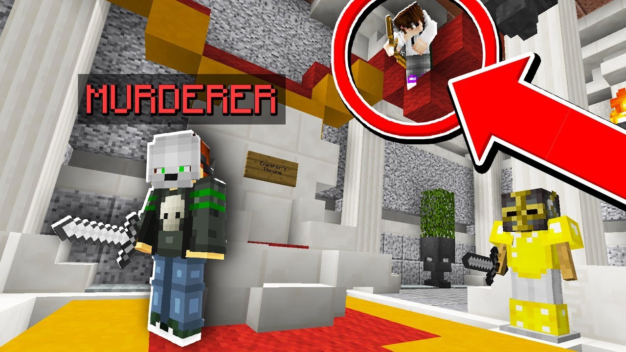 Он так и не нашел меня в этом СЕКРЕТНОМ УКРЫТИИ... (Minecraft Murder Mystery)