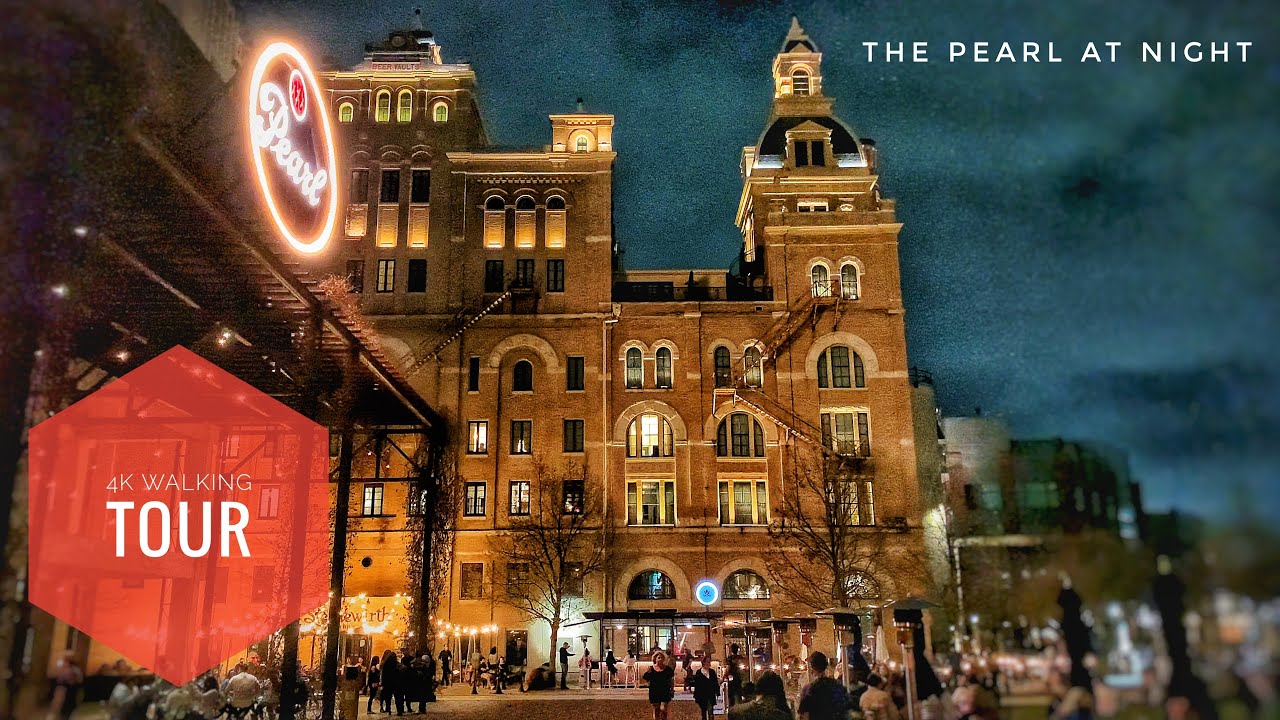Exploring The Pearl at Night - San Antonio Texas - 4K Walking Tour