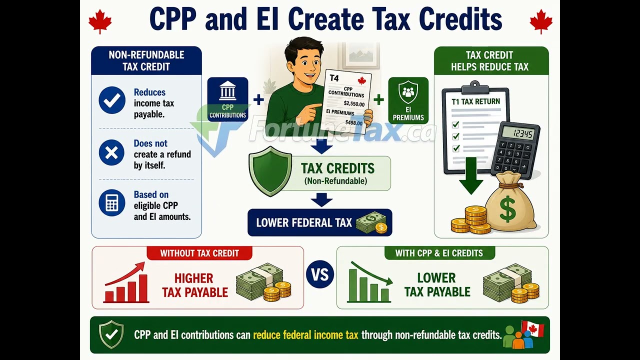 9 - Understanding CPP and EI Payroll Deductions & Tax Credits for Canadian Employees