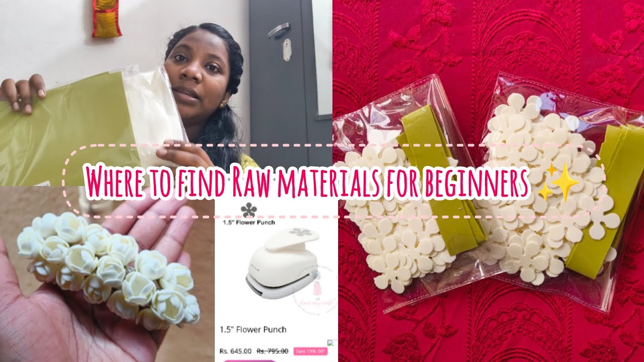 Realistic Jasmine buds making with foam sheet- where to find the material for your business 