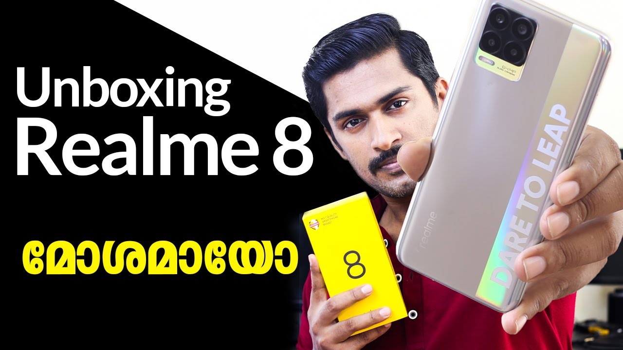 Realme 8 Unboxing Malayalam | Realme 8 Camera quality | Realme 8 Price | Realme 8 Review.
