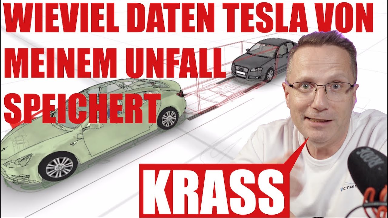 Das hat Tesla bei meinem Unfall aufgezeichnet.