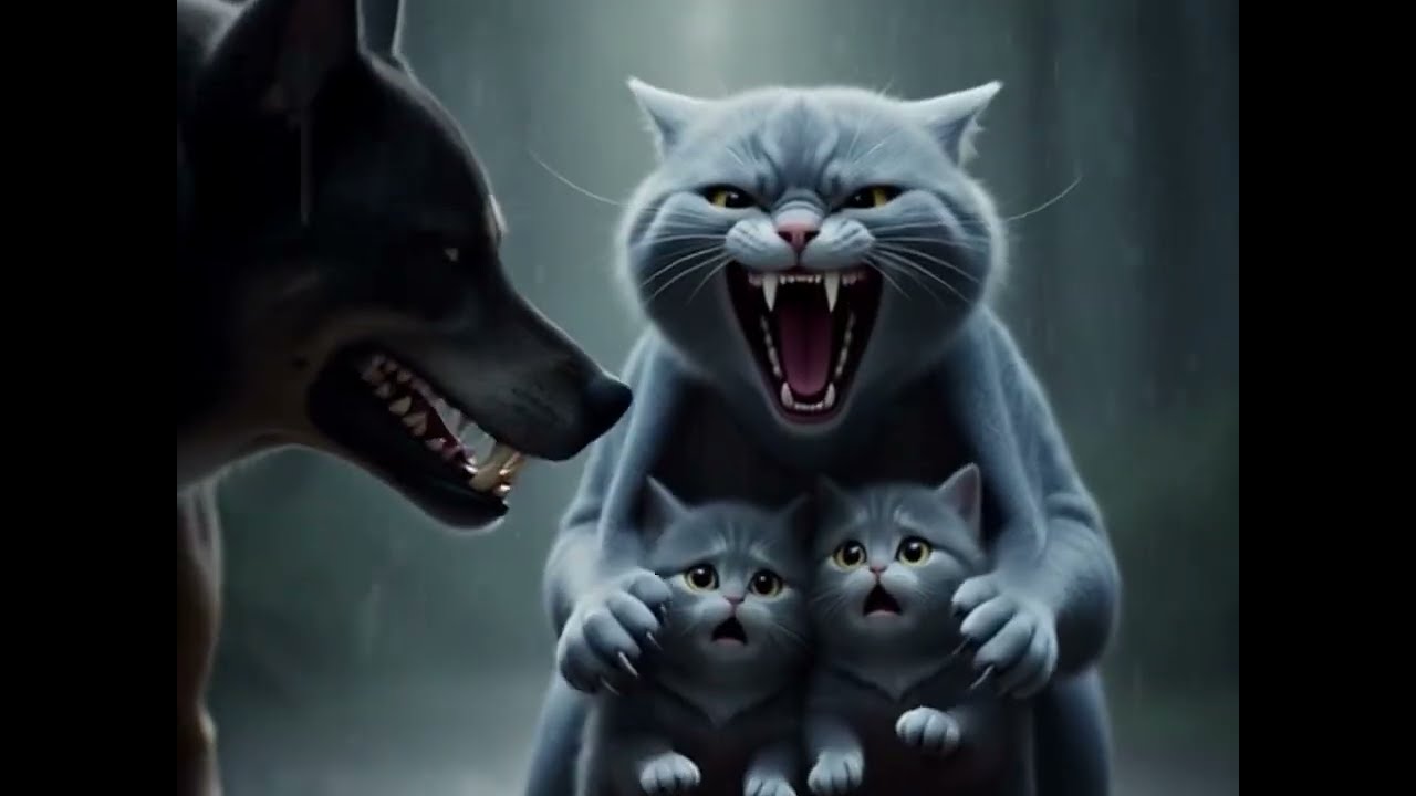 Mama Cat Caring & Teaching Life Lessons to Baby Cats | Emotional Cat Family Story” 🐒