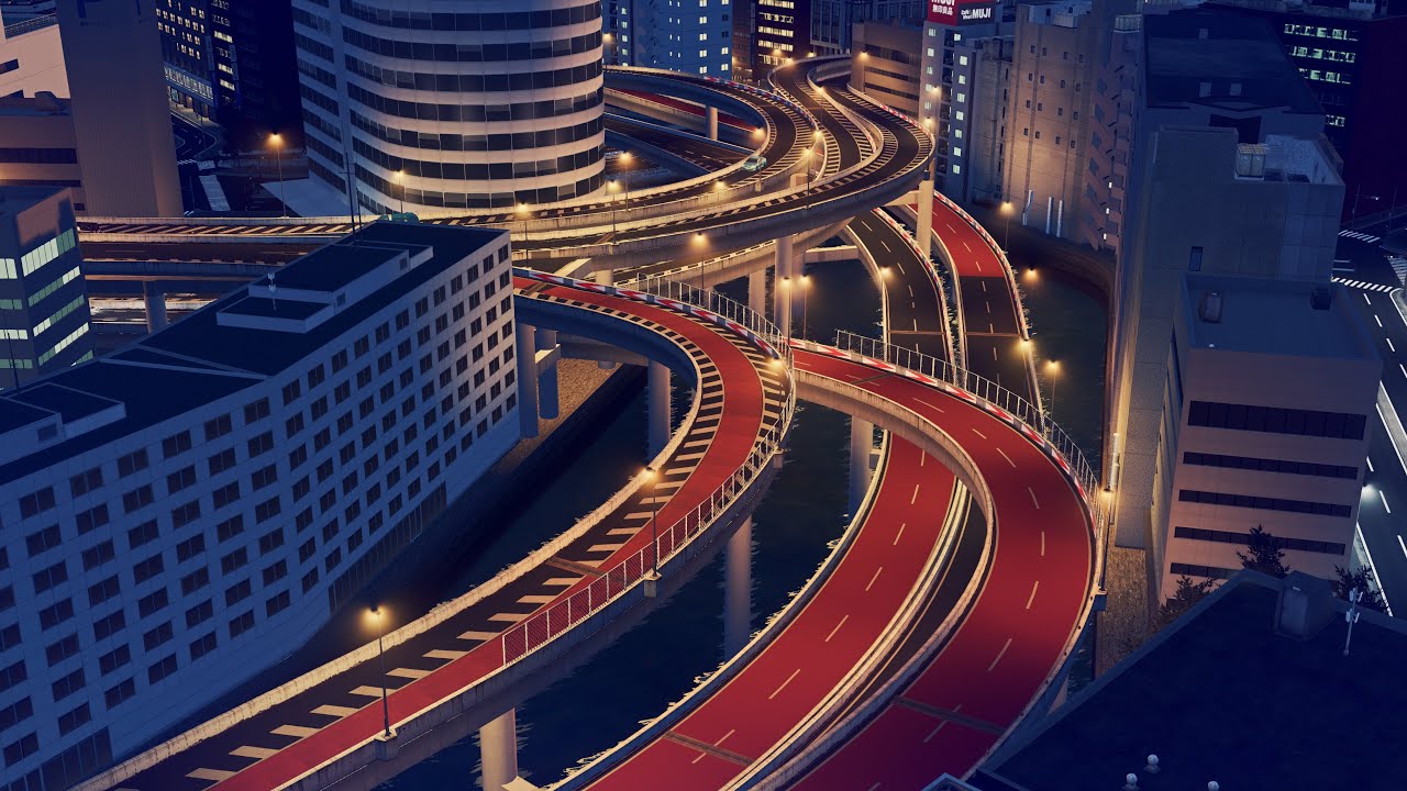 Cities Skylines - Shuto Expressway(首都高), Tokyo, Japan #1 - Driving the C1 Route (60 % Completed)