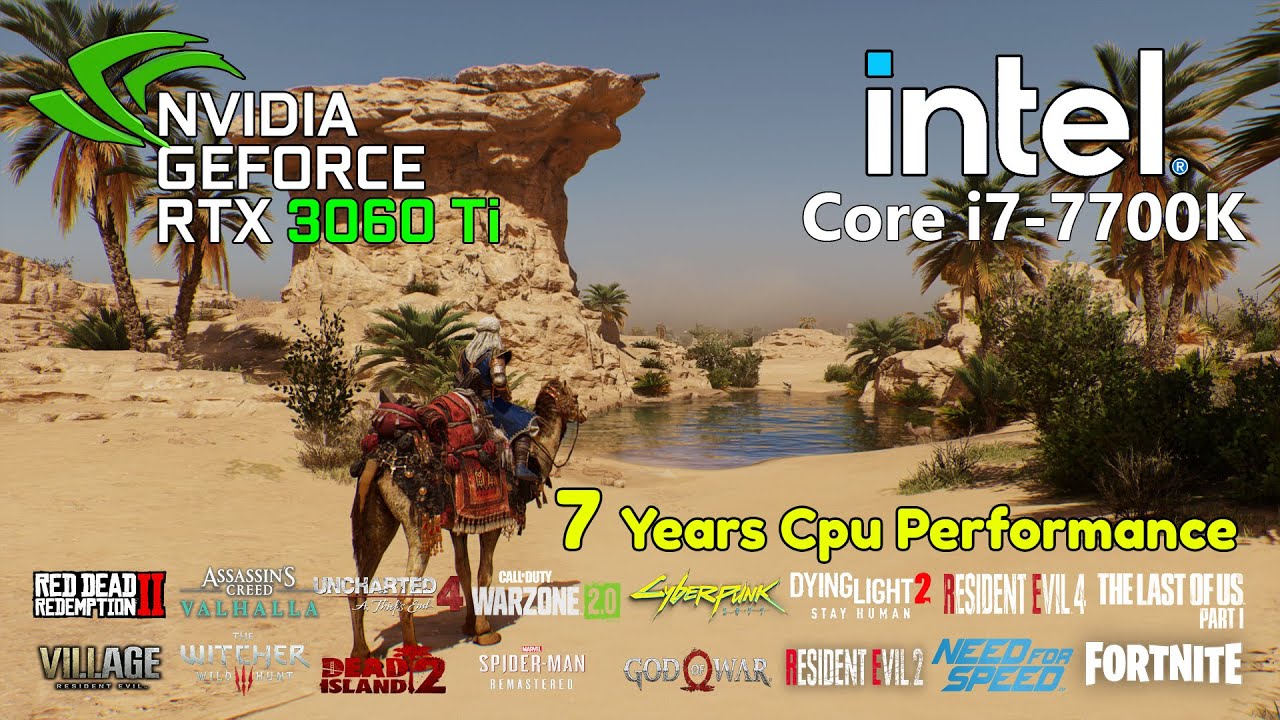 RTX 3060 Ti 8G - Core i7 7700K - 20 Games Tested