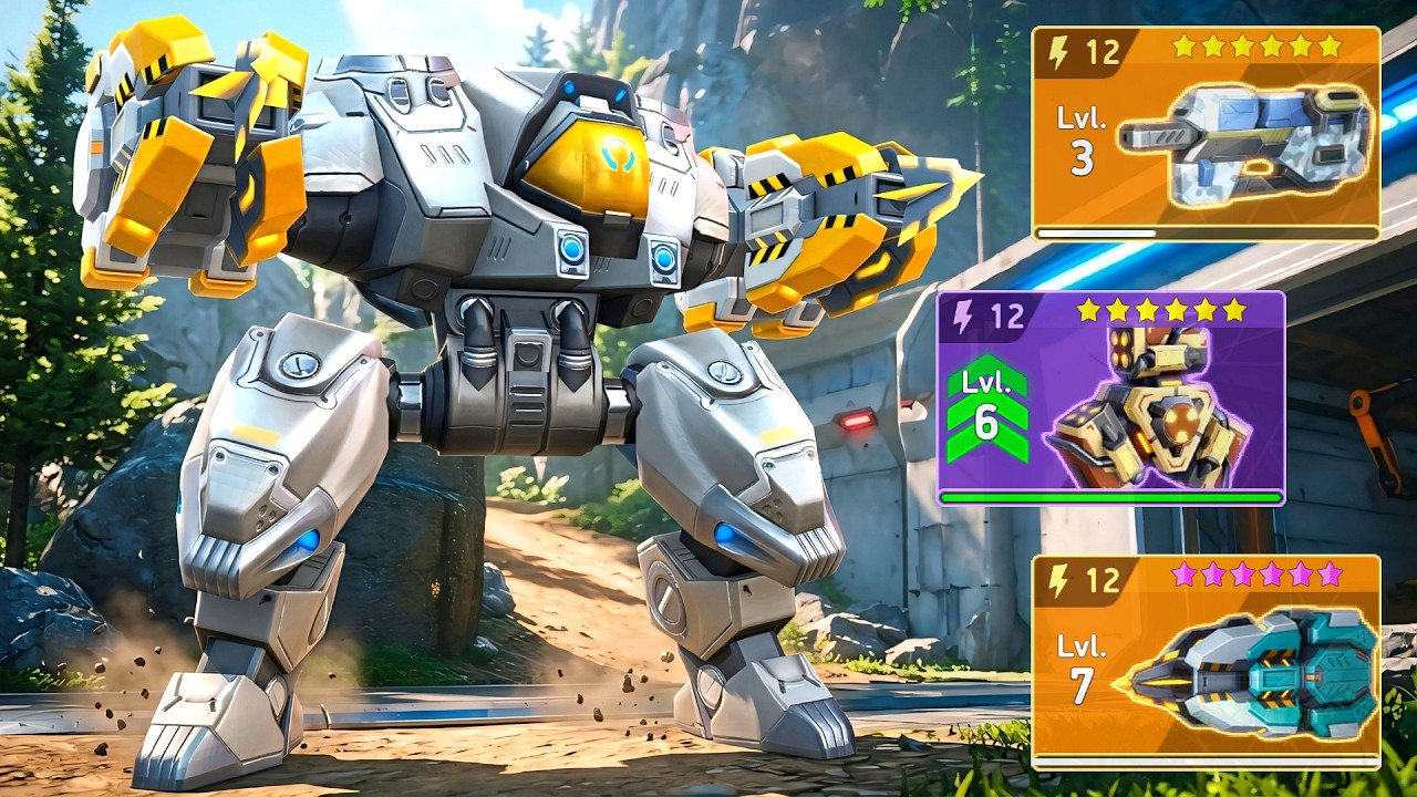 Brickhouse with Reaver 12, Nade Launcher 12, Revoker 12 - Mech Arena