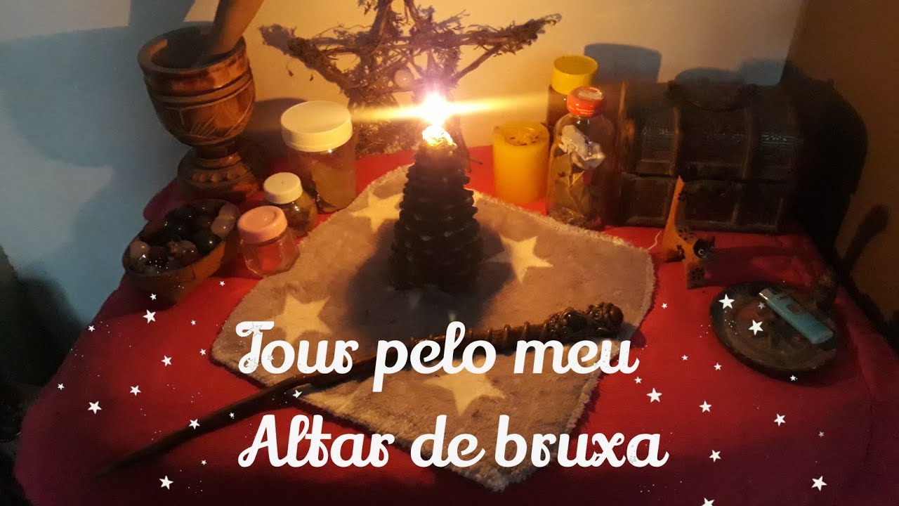 TOUR PELO MEU ALTAR DE BRUXA🌌🌙