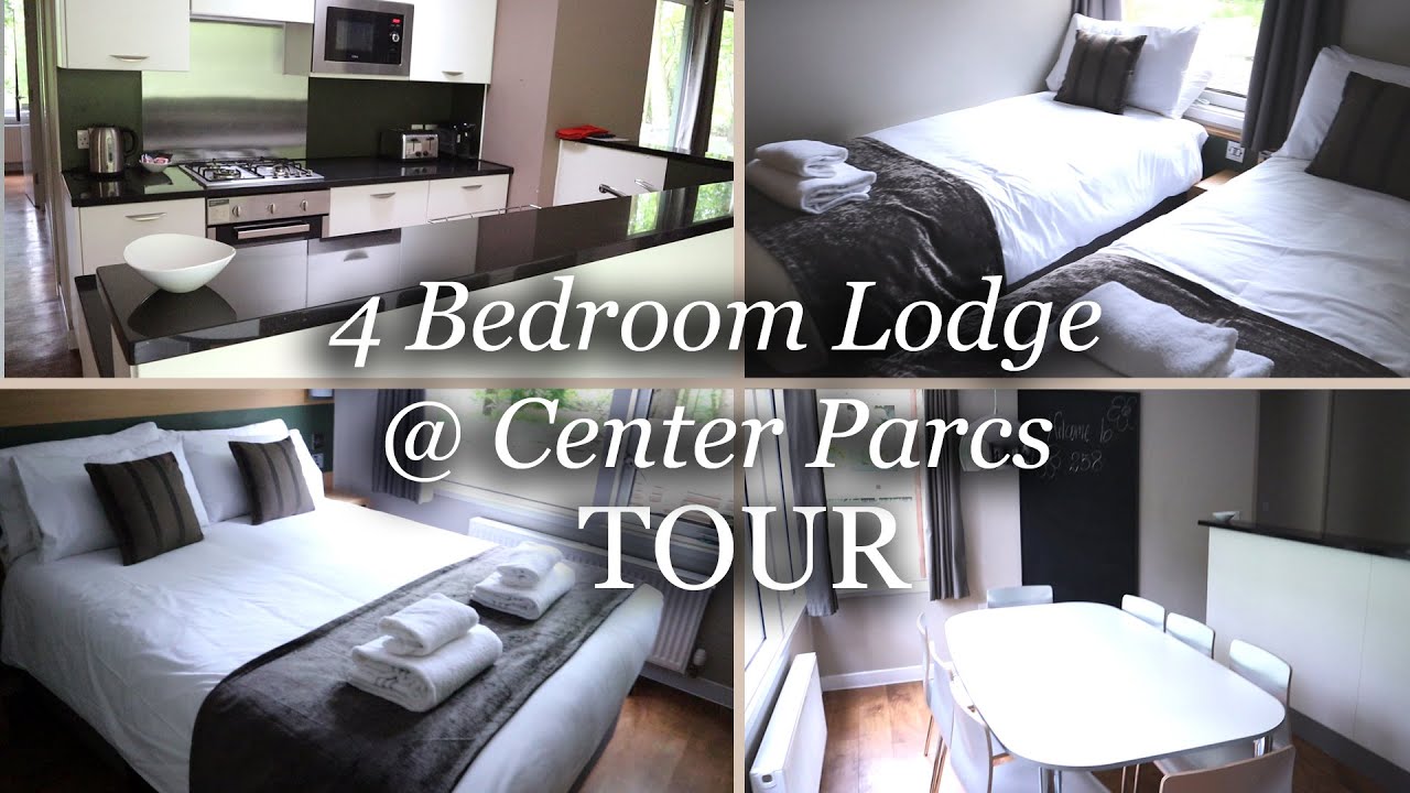 4 BEDROOM LODGE TOUR IN CENTER PARCS | BEDROOMS, BATHROOMS, KITCHEN & BINS