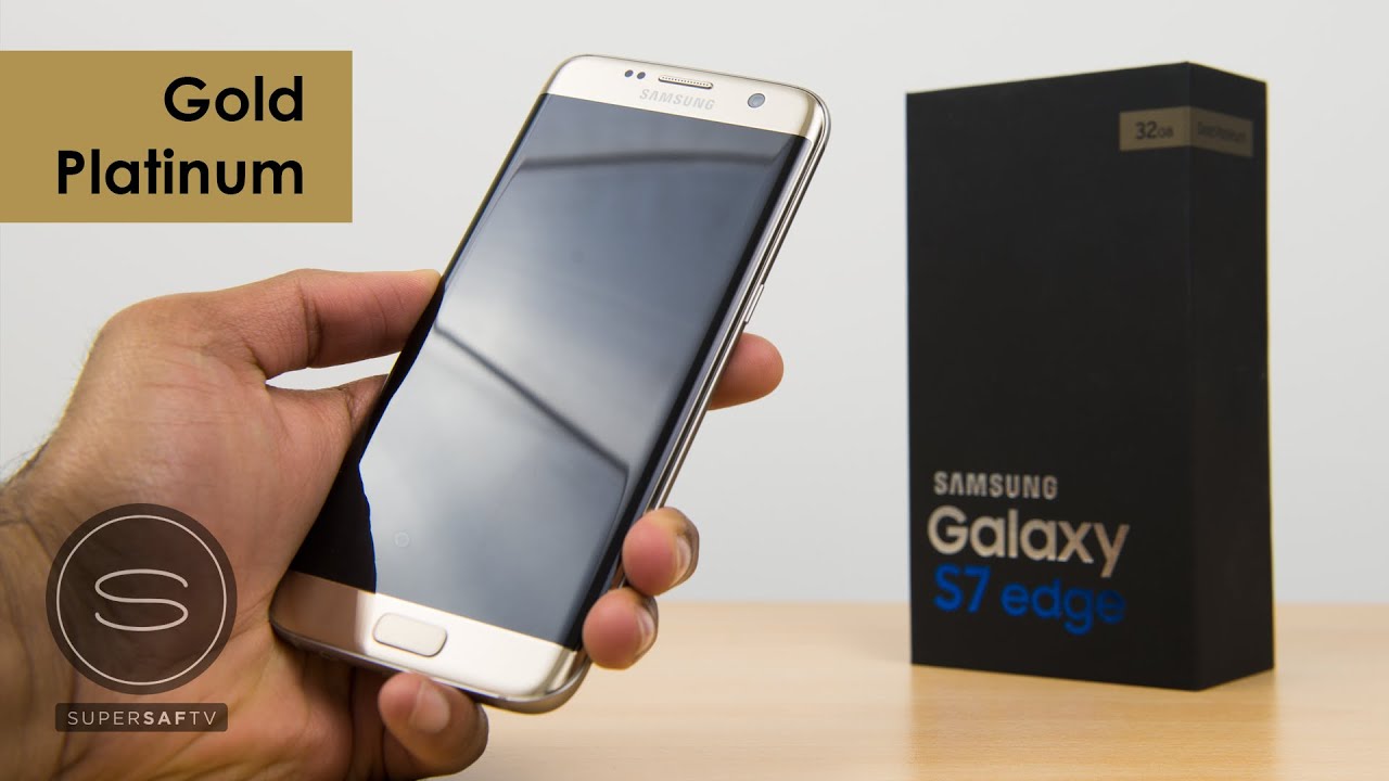 Распаковка Samsung Galaxy S7 Edge Gold Platinum