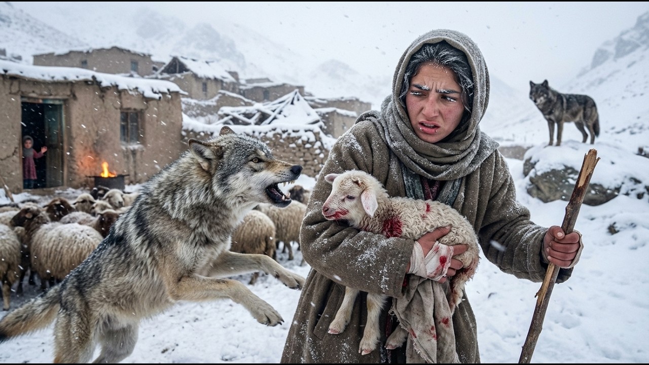 Afghanistan Winter Hunt Survival | Harsh Coldest Days, Mountain Shepherd, Fire Cooking & Fresh Bread