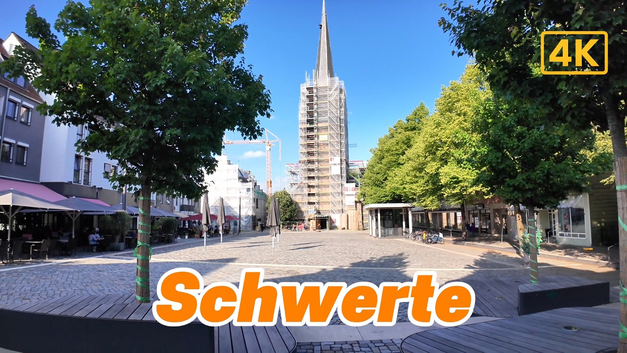 Schwerte City Walk in 4K – Historic Streets and Real German Atmosphere