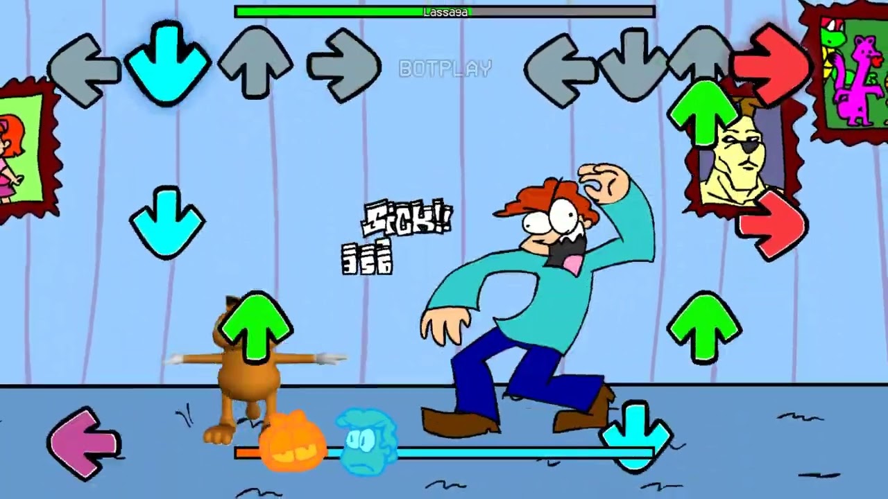 Lassaga Rechart. - FNF MOD Garfielf's Lassaga Funkin'