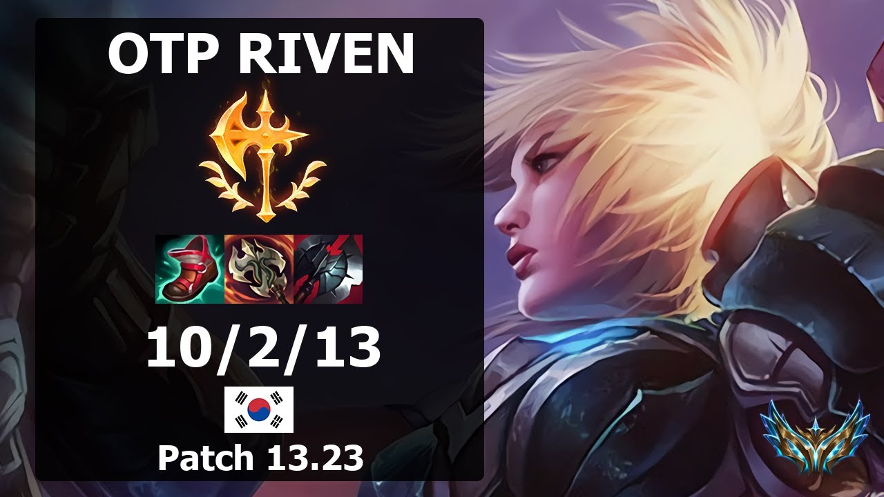 OTP Riven vs Pantheon| Patch 13.23 KR Challenger