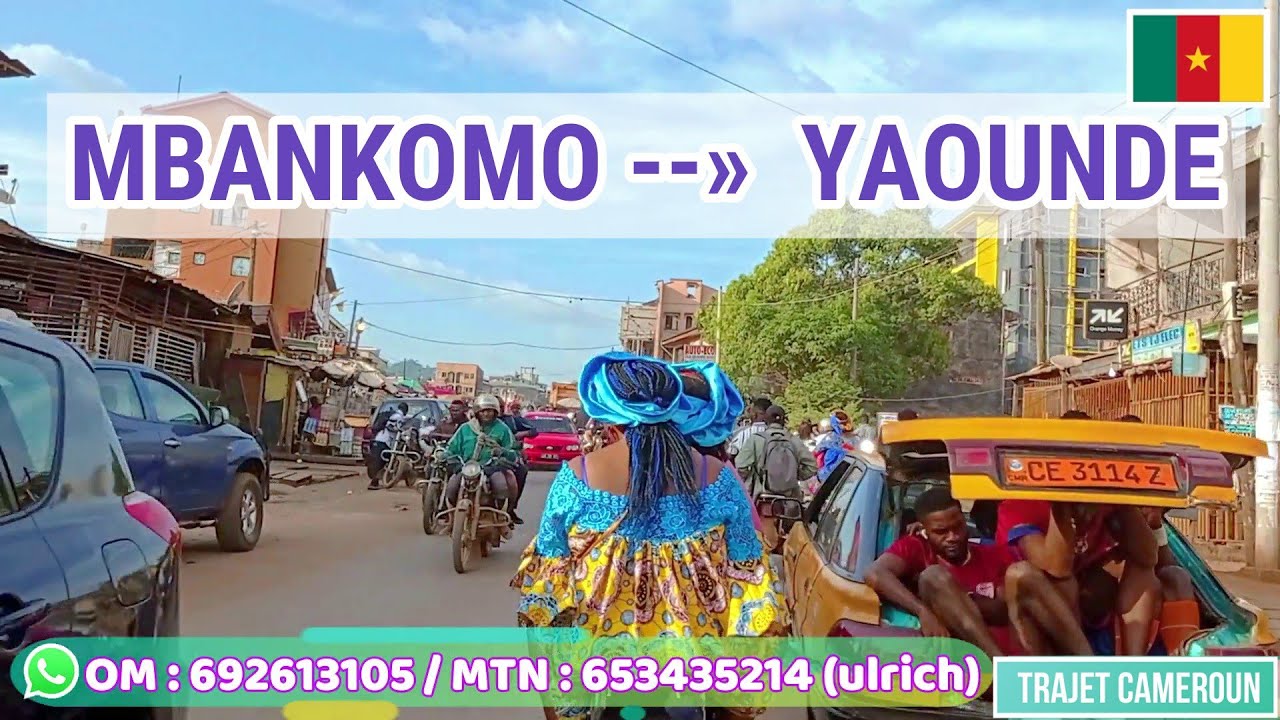 (Centre - Cameroun) Du Carrefour NOMAYOS à l'entrée SIMBOCK par Mbalgong - Trajet Cameroun