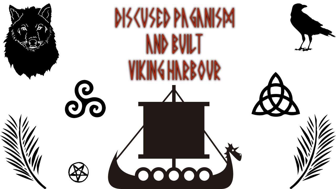 We talked about the Vikings' view of religion and built a harbor