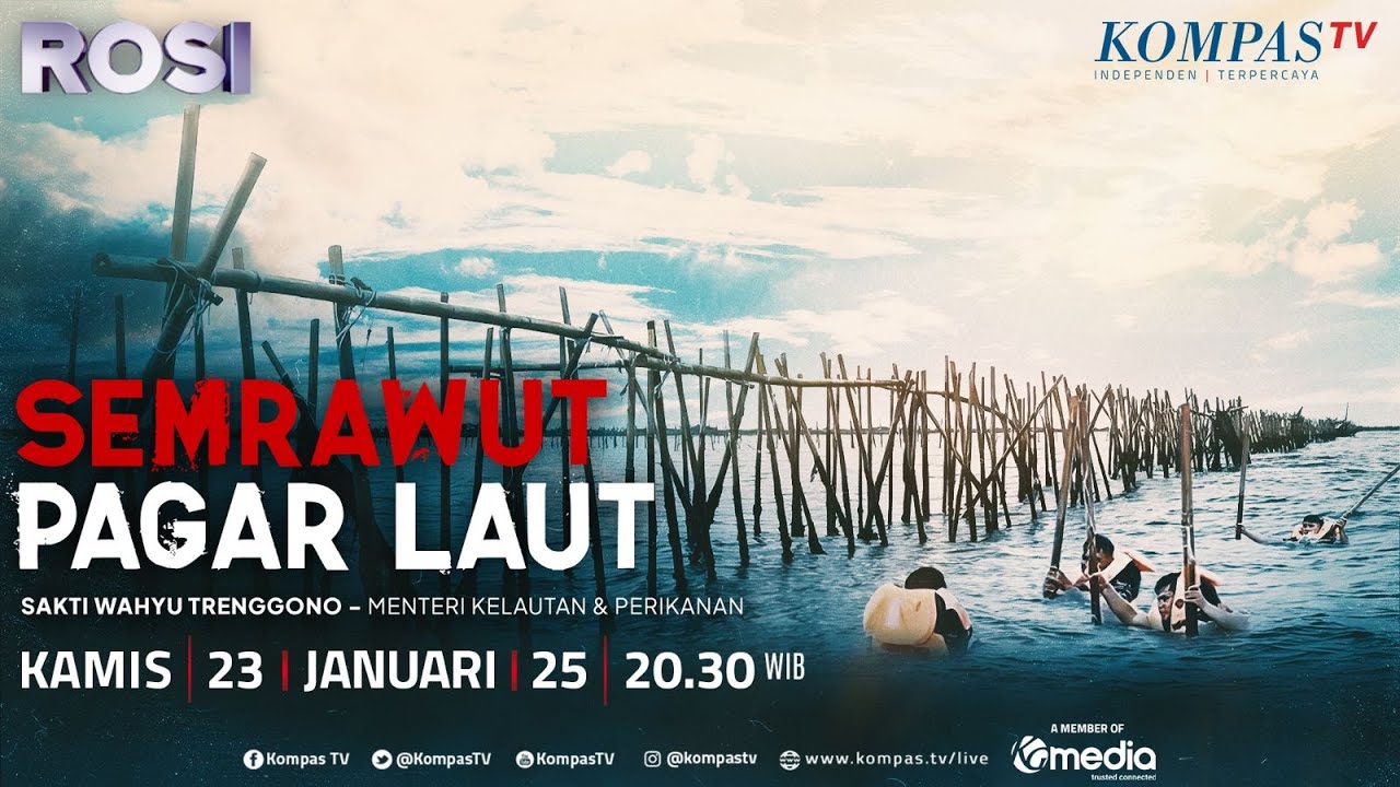 LIVE - Menteri KP Bicara Pagar Laut Tangerang, Mengapa Dibongkar usai Viral? | ROSI