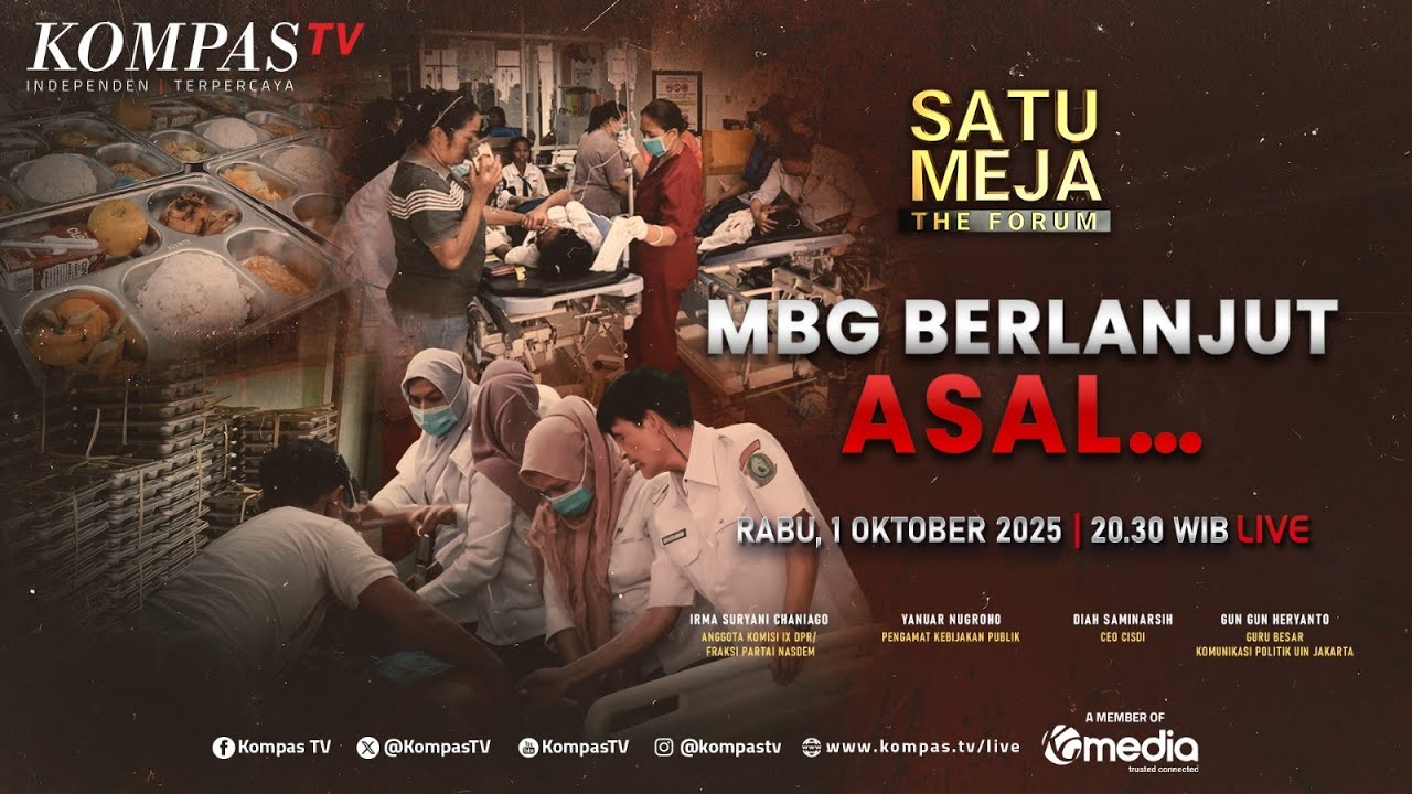 LIVE - Layakkah Program Makan Bergizi Gratis Dilanjutkan Setelah Muncul Kasus Keracunan? | SATU MEJA