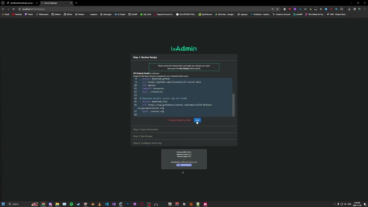 Как настроить тестовый сервер FiveM [LOCALHOST]