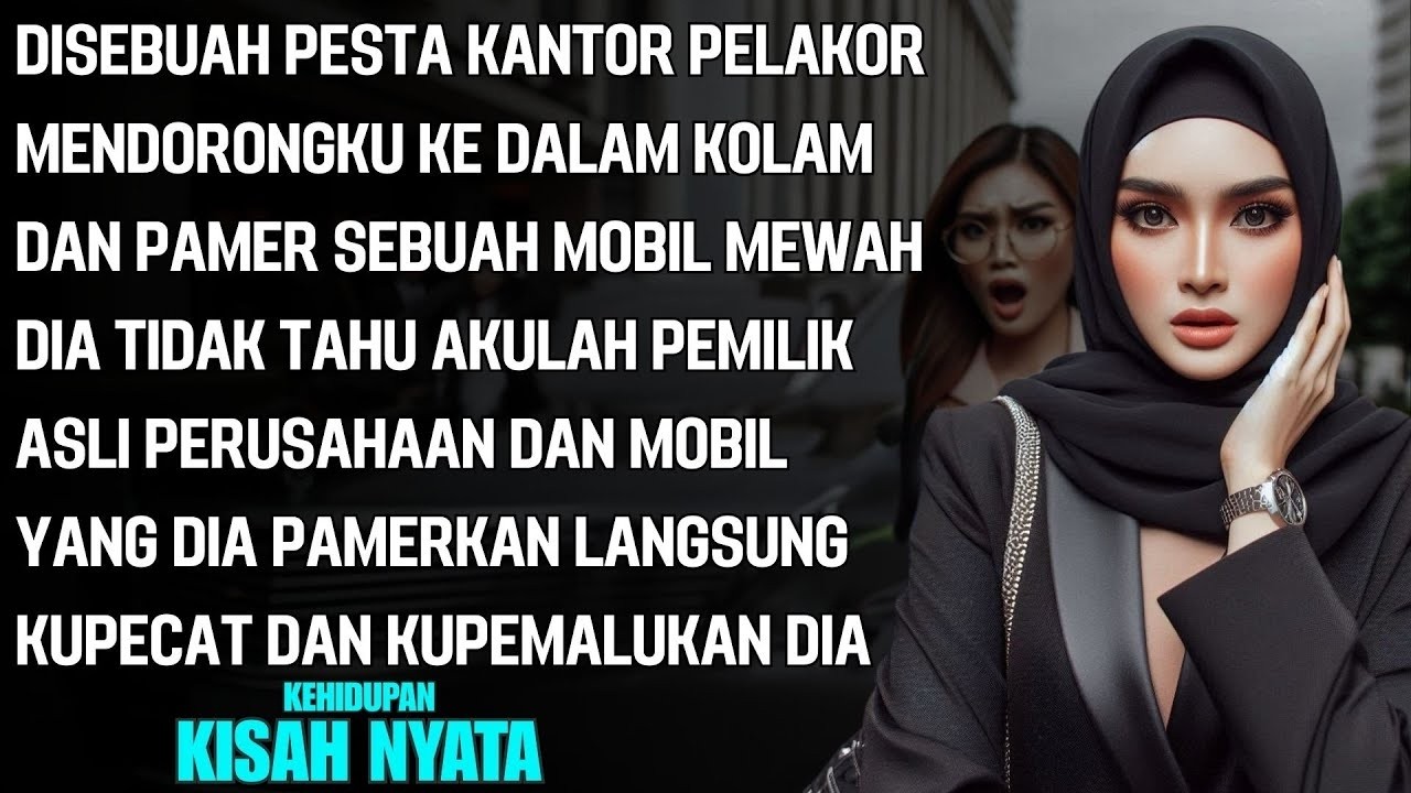 PELAKOR MENDORONGKU KE KOLAM PAMER MOBIL MEWAH - DIA TIDAK TAHU AKU PEMILIK PERUSAHAAN DAN MOBIL ITU