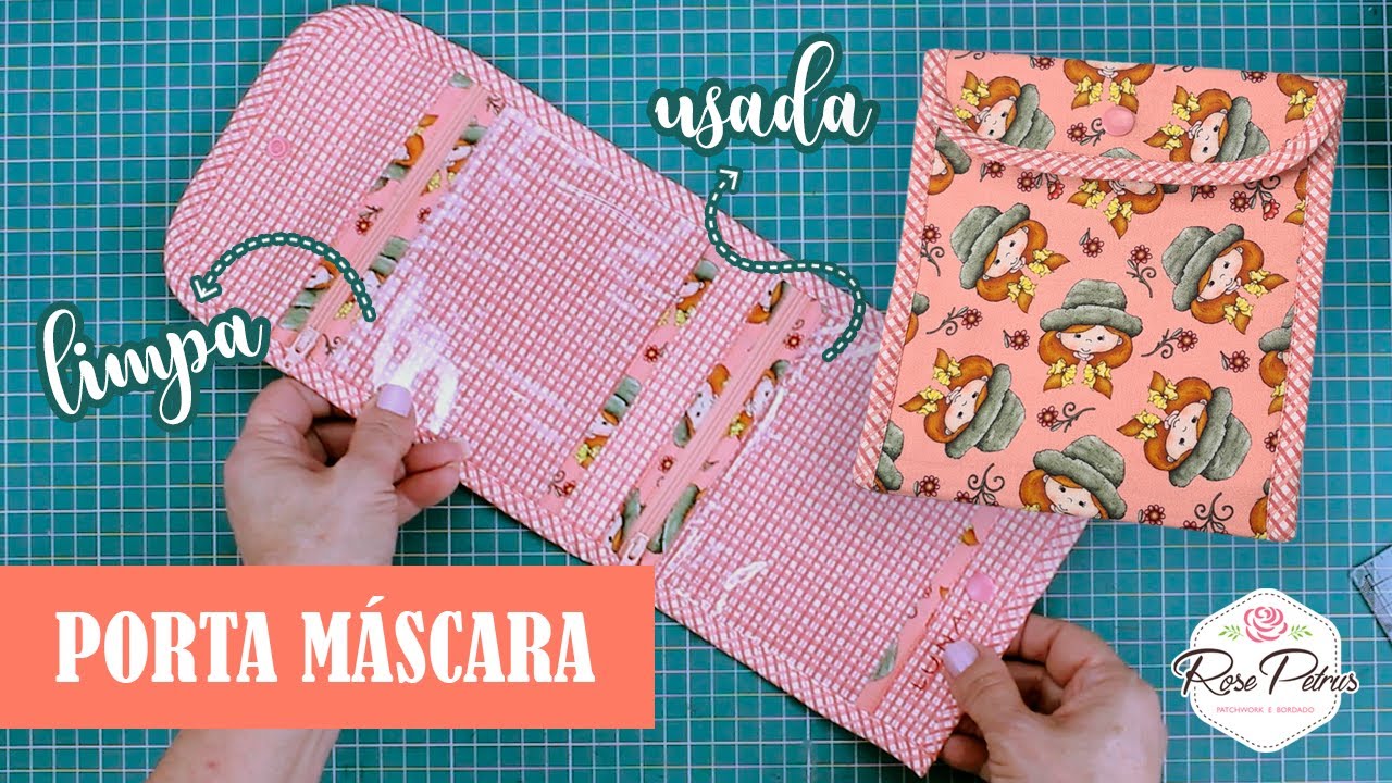 PORTA MÁSCARA [ LIMPA E USADA ] - Atelier Rose Petrus
