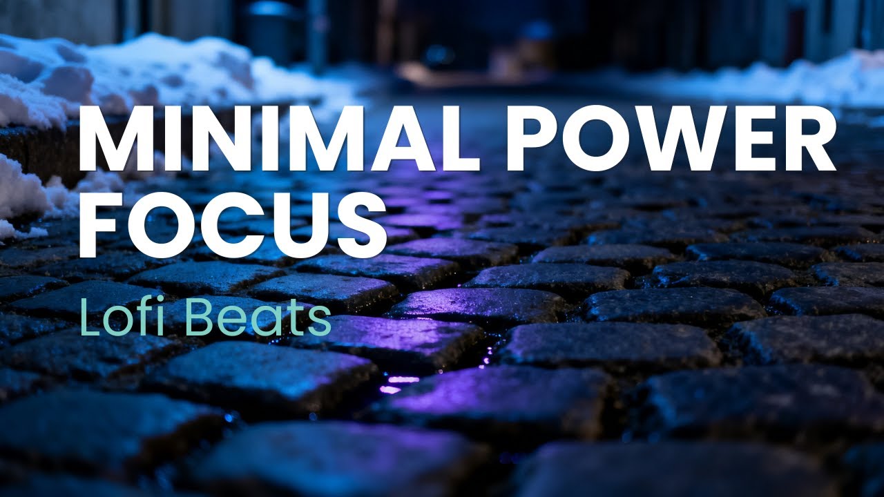 Minimal Power Focus | Aesthetic Lofi & Warm Fireplace Crackling (60 Min)