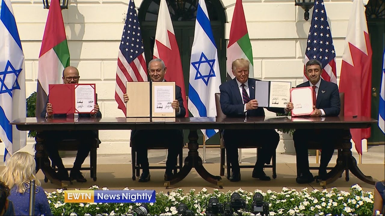 Abraham Accords signed at White House, President Trump brings 3 nations together | EWTN News Nightly