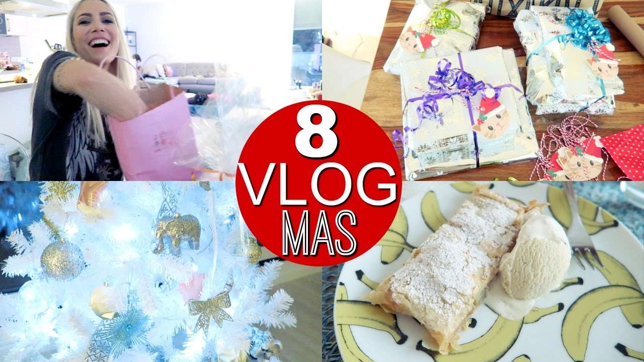 Geschenke verpacken, schnellster Apfelstrudel & Weihnachtsbaum | VLOGMAS 2016 funnypilgrim