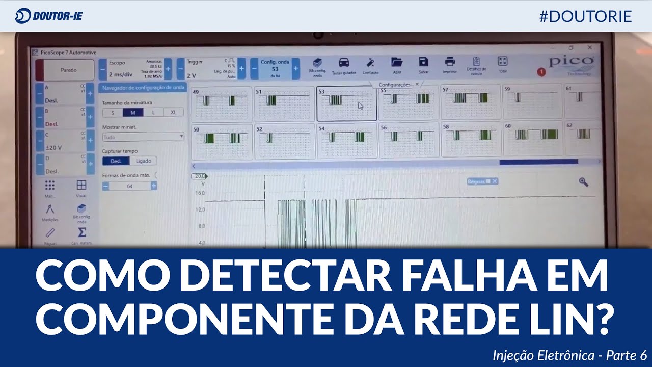 TESTE PRÁTICO: Como DETECTAR falha em componente da Rede LIN