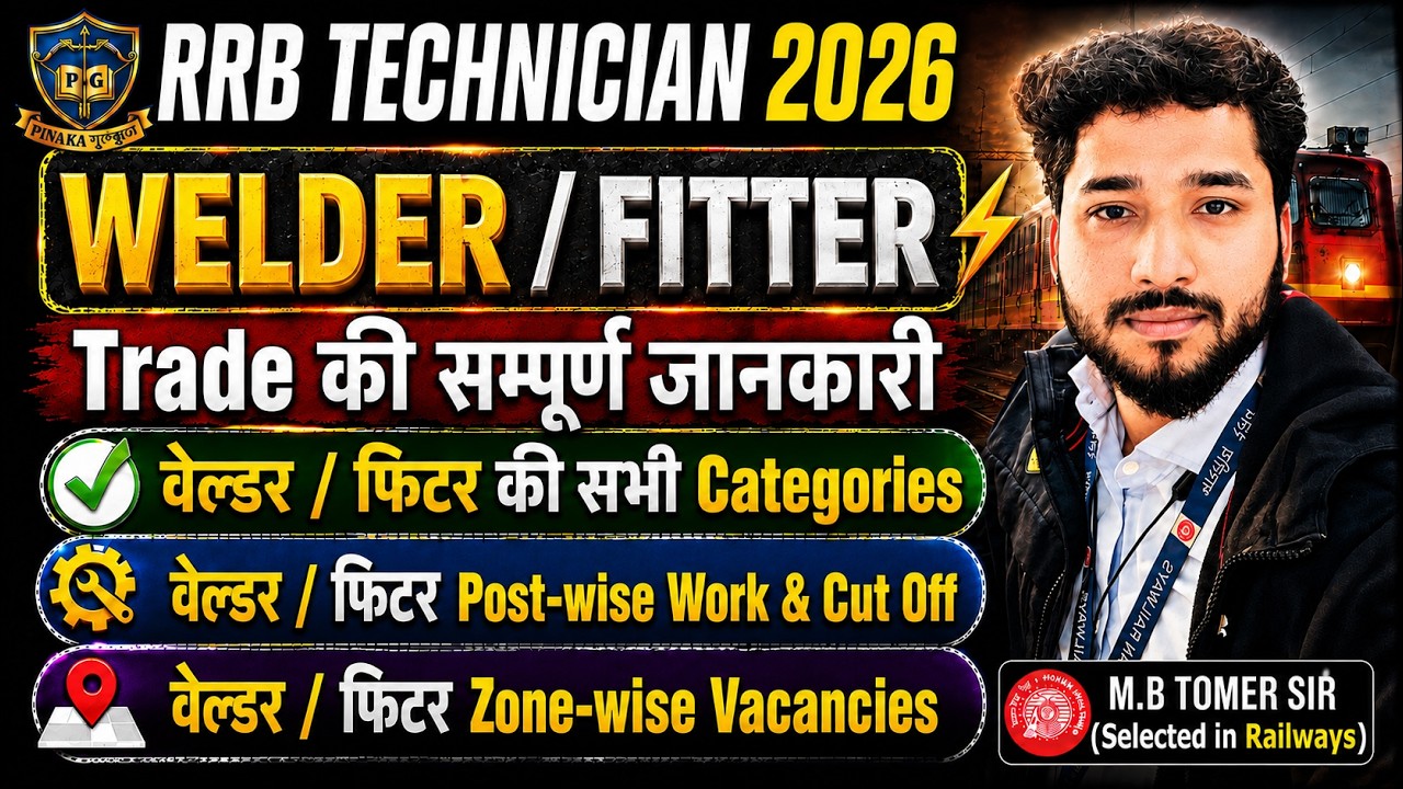 RRB Technician (FITTER | WELDER) Safe Zone | Trade-Wise Vacancies | All Categories & Work Profile...