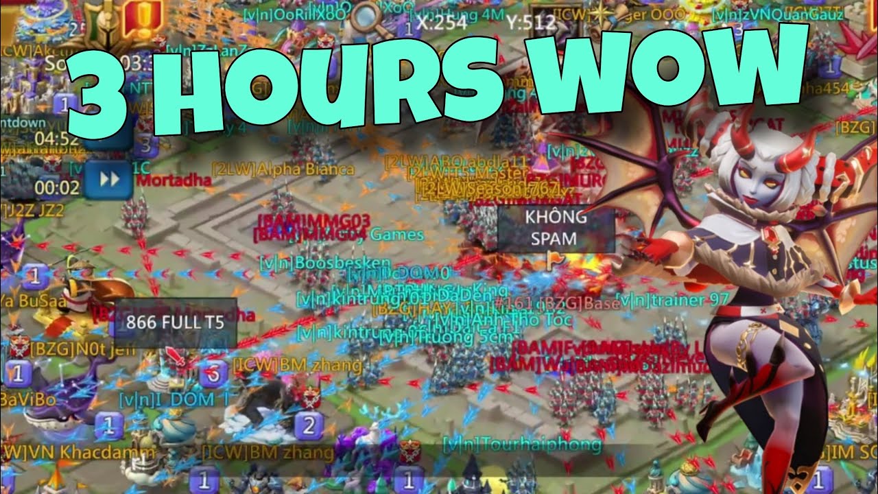 Lords Mobile - Fighting 1 vs 2 on wonders with DOM account. Got rallied. Can we win?